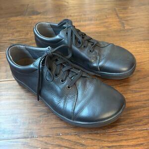 Birkenstock QO 500 Men’s Smooth Black Leather Sneaker Sz 12 Non Slip Work